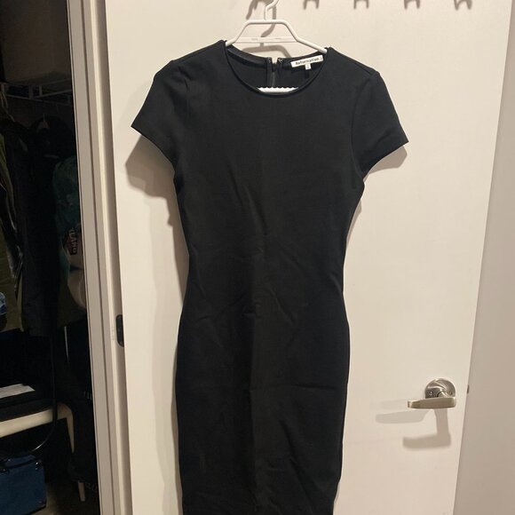 REFORMATION ELONA KNIT DRESS BLACK - Picture 4 of 5